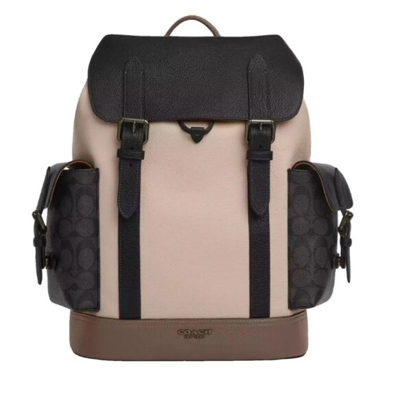 COACH Hudson Backpack In Colorblock With Signature Canvas CT835 - Picture 8 of 8